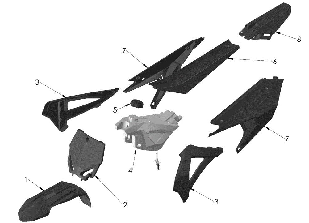 BODYWORK - SEAT - TANK - CX65 – JS Performance MX