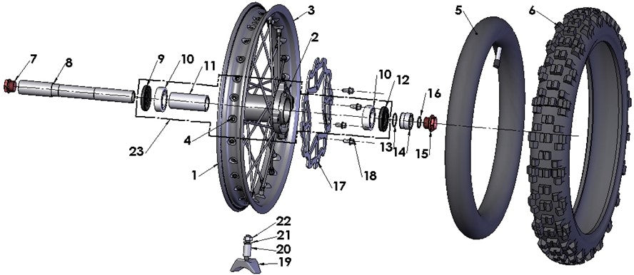 WHEEL - FRONT: 2021-2023 CX65