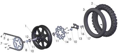 WHEEL - REAR - 2020 CX50 JR – JS Performance MX