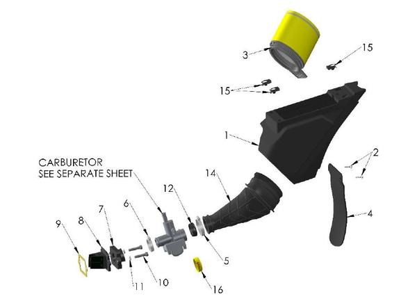 AIRBOX AND INTAKE SYSTEM: : 2021-2023 CX50 FWE