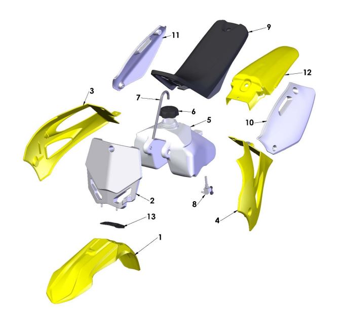 BODYWORK - SEAT - TANK