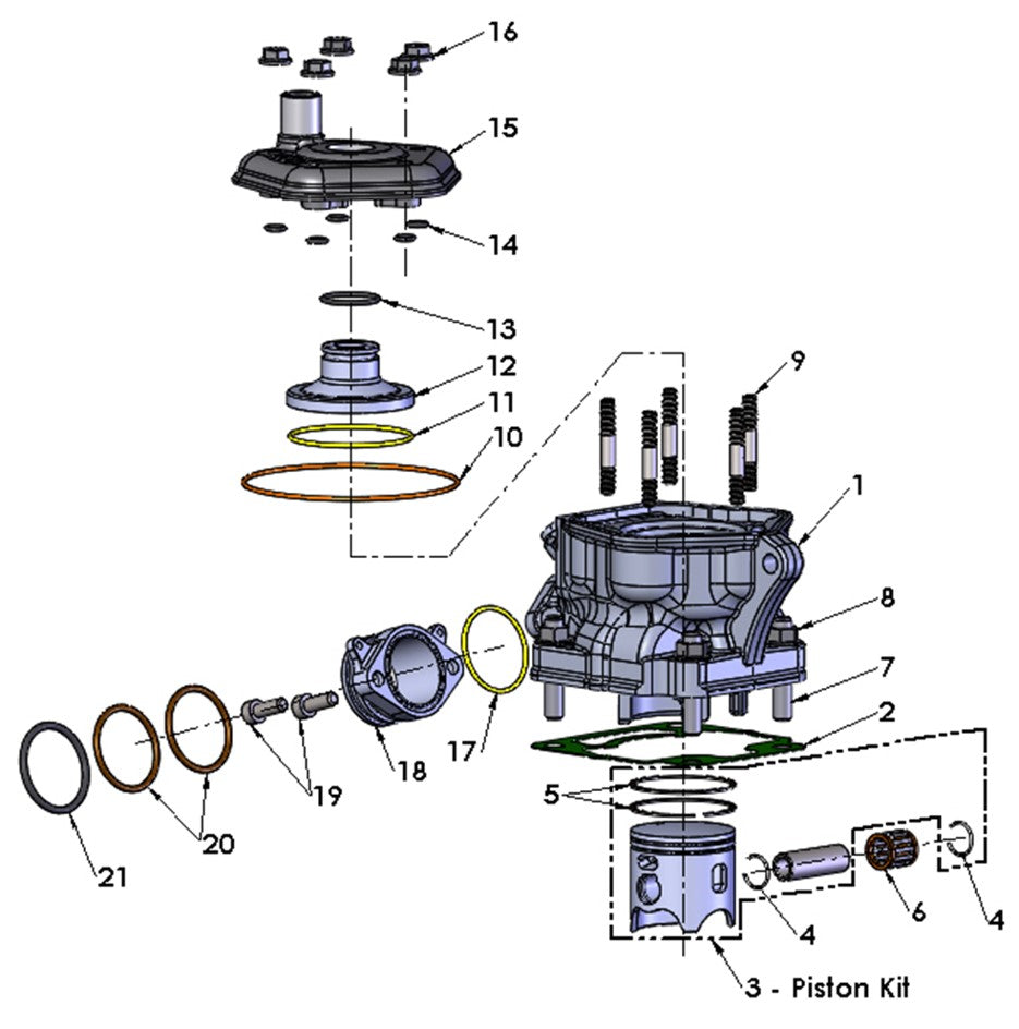 ENGINE - TOP END: 2021-2024 CX65