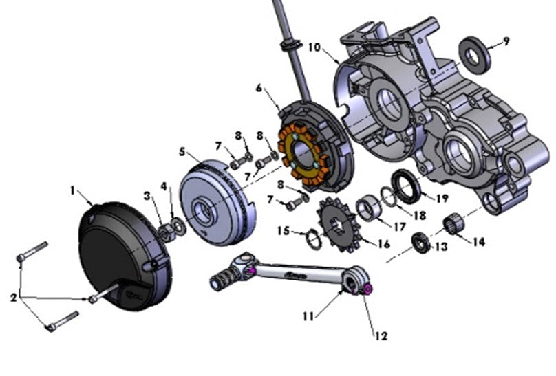 ENGINE - IGNITION SIDE - CX65