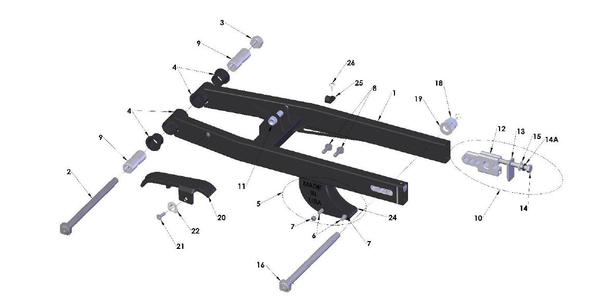 SWINGARM: CX50 FWE 2021-2024