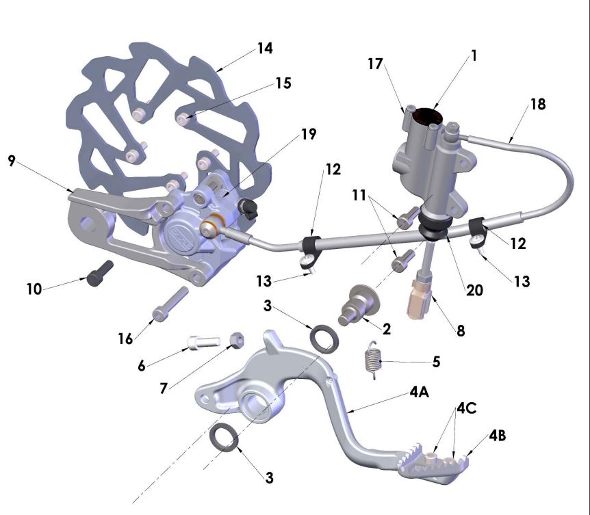 BRAKE - REAR: 2021-2023 CX50 JR